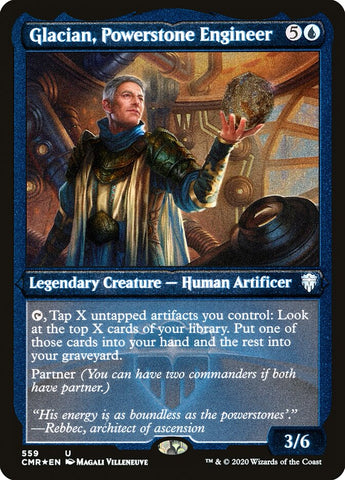 Glacian, ingeniero de Powerstone (grabado) [Commander Legends] 