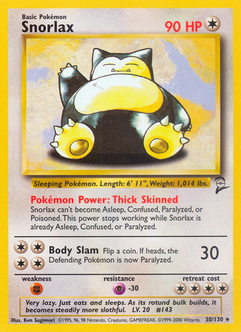 Snorlax (30/130) [Conjunto básico 2] 