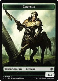 Centauro // Token de doble cara de huevo [Tokens Commander 2019] 