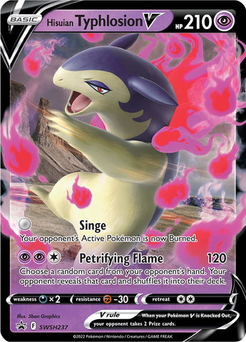 Hisuian Typhlosion V (SWSH237) [Espada y escudo: Promociones de Black Star] 
