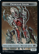 Elemental // Ficha de doble cara del Golem pirexiano [Fichas Double Masters 2022] 