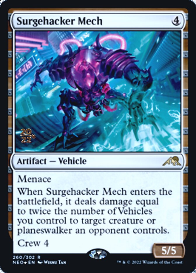 Surgehacker Mech [Promociones de presentación de Kamigawa: Neon Dynasty] 