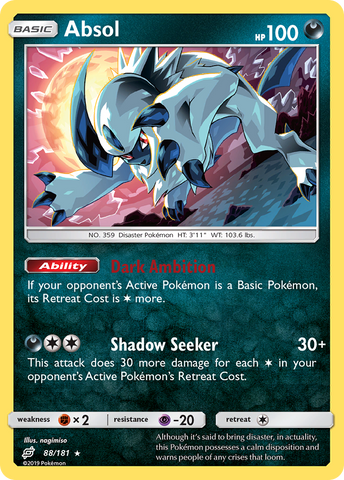 Absol (88/181) [Sol y Luna: forman equipo] 