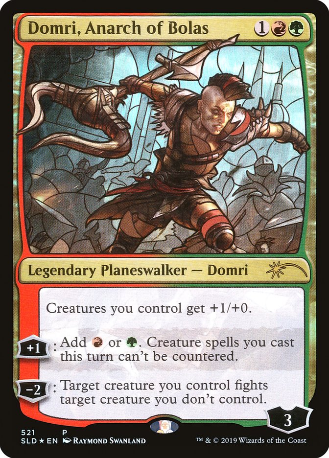 Domri, Anarca de Bolas (Vitral) [Promociones de lanzamiento de Secret Lair] 
