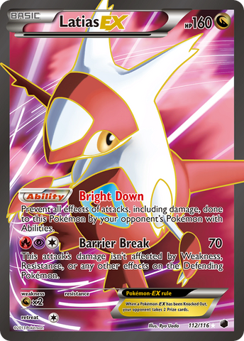 Latias EX (112/116) [Blanco y negro: Congelación de plasma] 