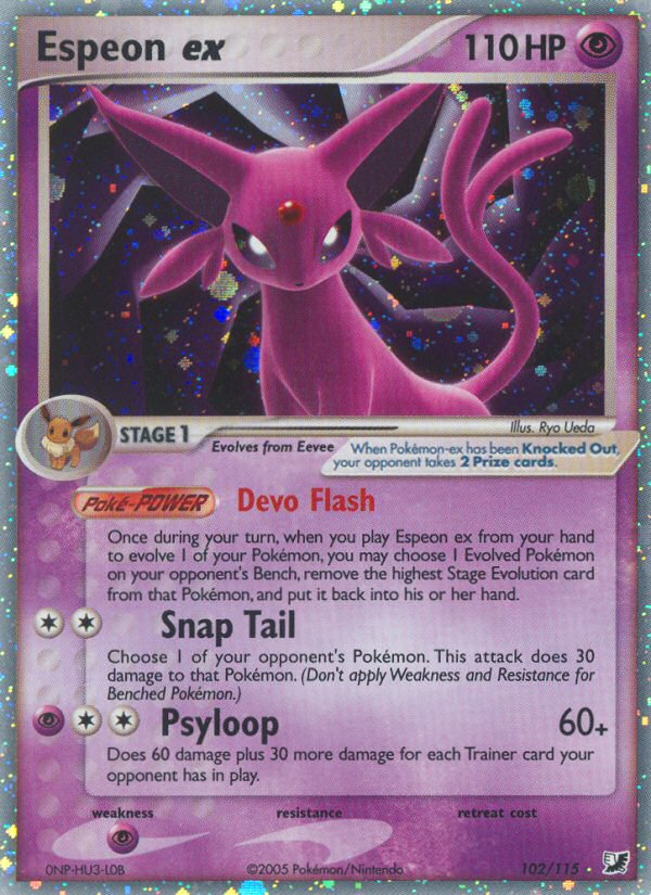 Espeon ex (102/115) [EX: Fuerzas invisibles] 