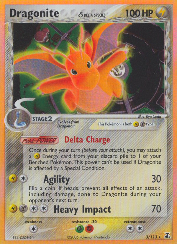 Dragonita (3/113) (Especie Delta) [EX: Especie Delta] 