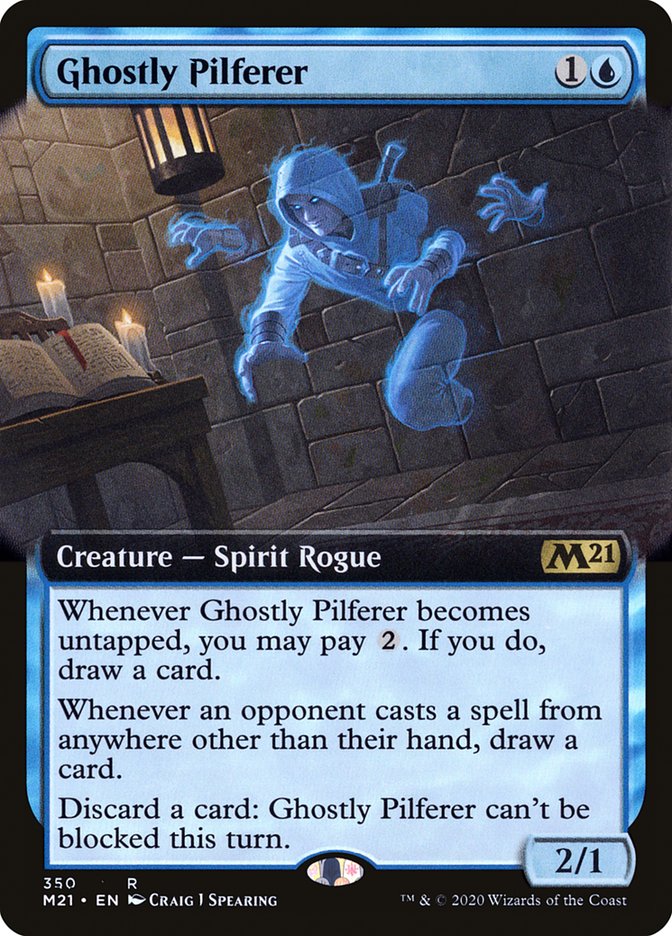 Ghostly Pilferer (arte extendido) [Conjunto básico 2021] 