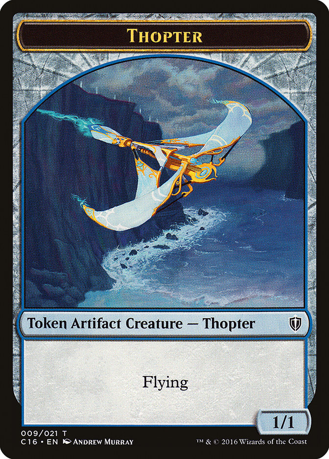 Daretti, emblema de Scrap Savant // Token de doble cara de Thopter [Fichas Commander 2016] 