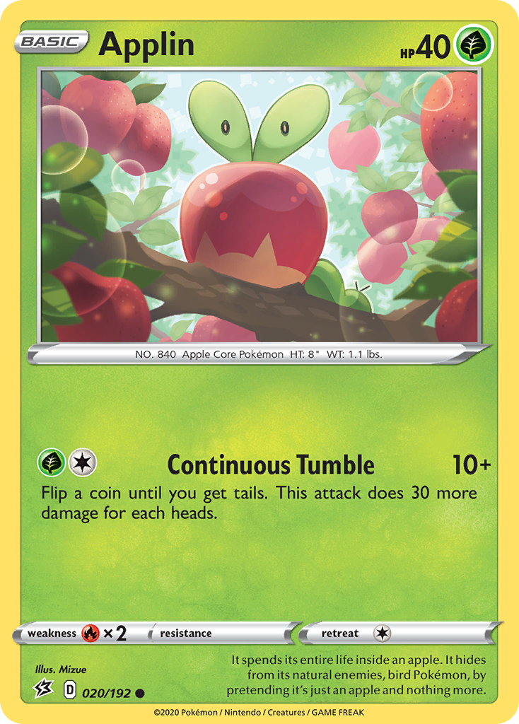 Applin (020/192) [Espada y escudo: Choque rebelde] 