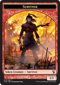 Survivor // Myr (023) Ficha de doble cara [Fichas Commander 2018] 