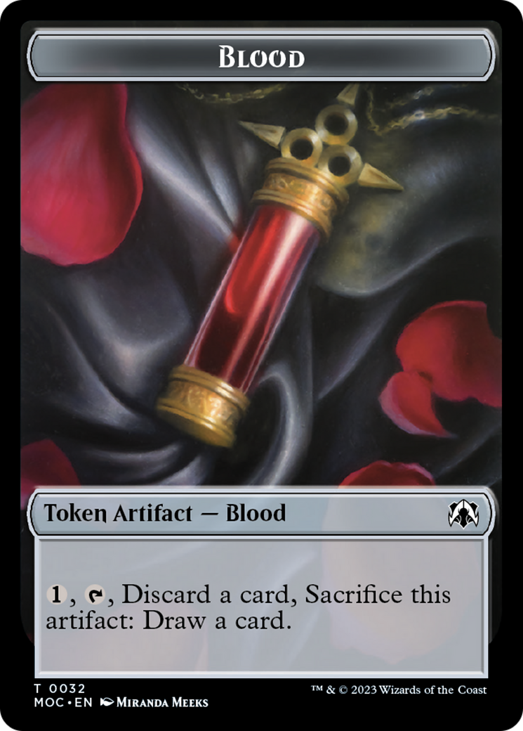 Golem // Ficha de sangre de doble cara [Fichas de Comandante de la Marcha de la Máquina] 