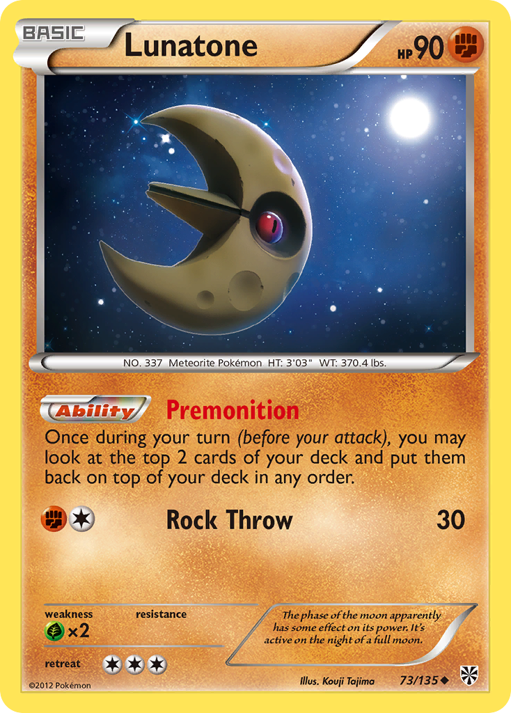 Lunatone (73/135) [Blanco y negro: Tormenta de plasma] 