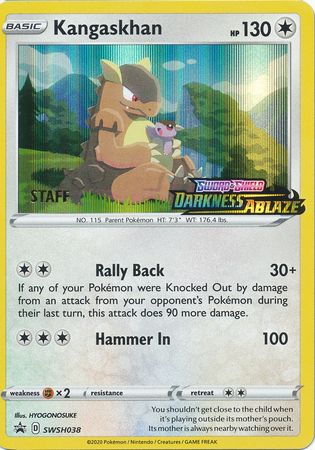 Kangaskhan (SWSH038) (Promoción de presentación del personal) [Sword &amp; Shield: Black Star Promos] 