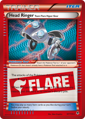 Head Ringer Team Flare Hyper Gear (97/119) [XY: Fuerzas fantasma] 