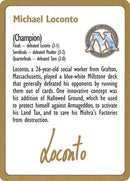 Tarjeta de biografía de Michael Loconto de 1996 [Mazos de campeonato mundial] 