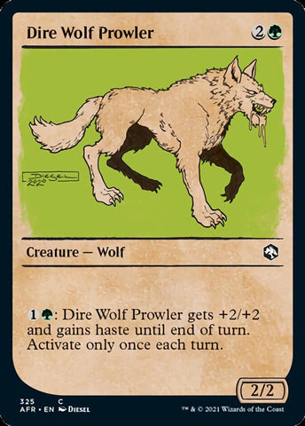 Dire Wolf Prowler (Showcase) [Dragones y Mazmorras: Aventuras en los Reinos Olvidados] 