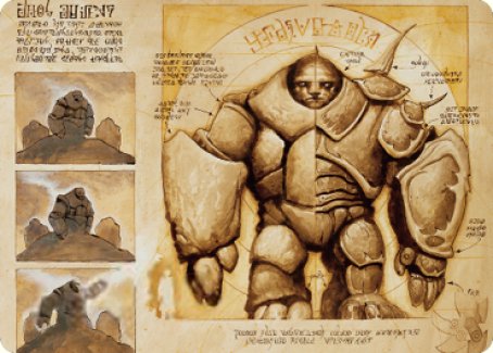 Tarjeta de arte del Golem precursor [Serie de arte de guerra de los hermanos] 