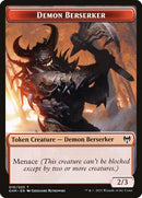 Guerrero humano // Ficha de doble cara Demon Berserker [Fichas Kaldheim] 