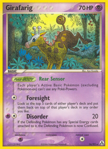 Girafarig (16/92) [EX: Creador de leyendas] 