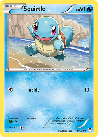 Squirtle (24/135) [Blanco y negro: Tormenta de plasma] 