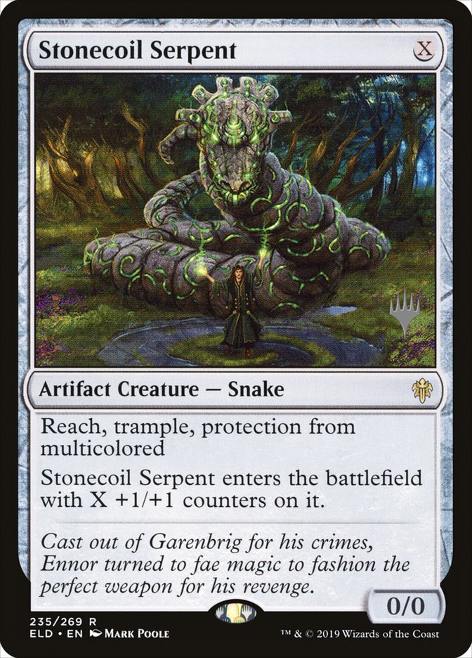 Serpiente Espiral de Piedra (Paquete promocional) [Promociones del Trono de Eldraine] 