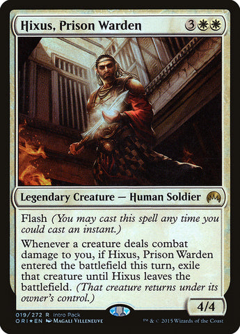Hixus, director de prisión (paquete de introducción) [Promociones de Magic Origins] 