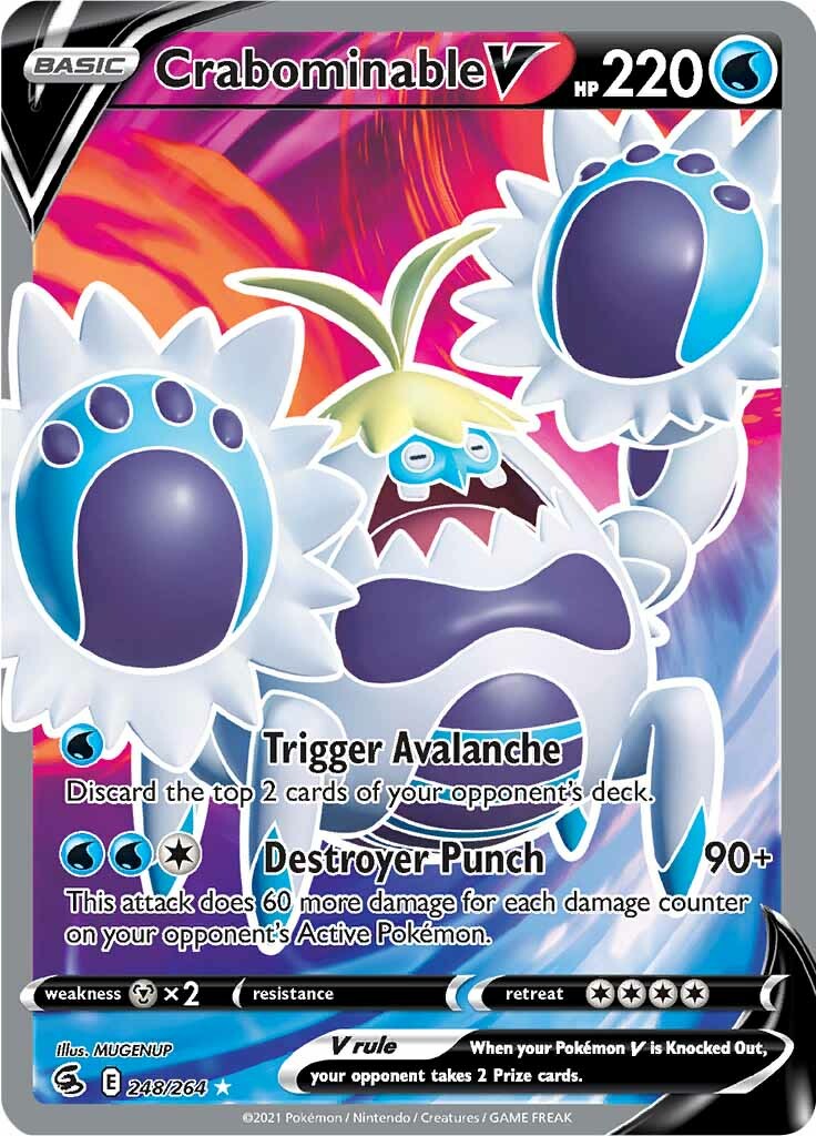 Crabominable V (248/264) [Espada y escudo: Golpe de fusión] 