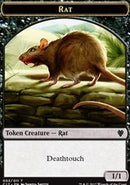 Ficha de doble cara Rata // Gato [Fichas Commander 2017] 