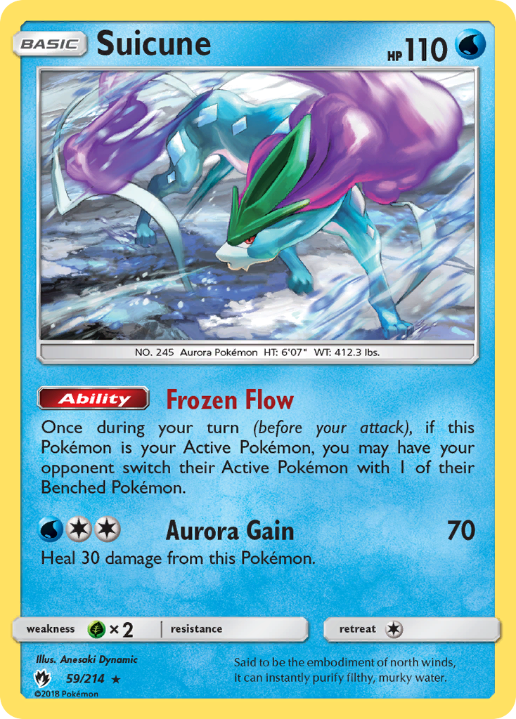 Suicune (59/214) [Sol y Luna: Trueno perdido] 