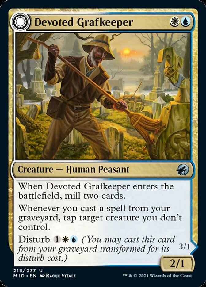 Guardián de Graf devoto // Guardián de almas fallecido [Innistrad: Caza de medianoche] 