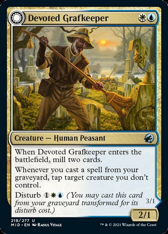 Guardián de Graf devoto // Guardián de almas fallecido [Innistrad: Caza de medianoche] 