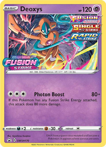 Deoxys (SWSH170) (Promoción de presentación) [Sword &amp; Shield: Black Star Promos] 