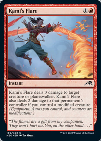 Llamarada de Kami [Kamigawa: Dinastía Neón] 