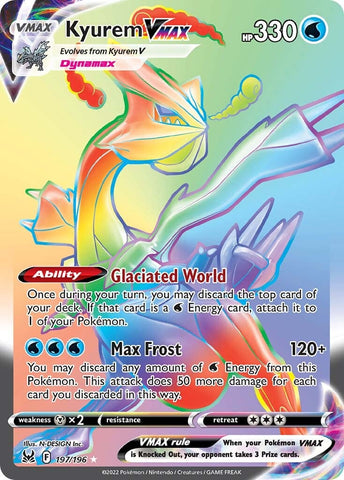 Kyurem VMAX (197/196) [Espada y escudo: Origen perdido] 