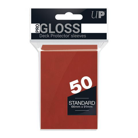Ultra PRO: Fundas estándar de 50 quilates - PRO-Gloss (rojo) 