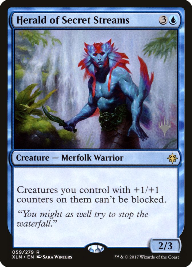 Herald of Secret Streams (Paquete promocional) [Ixalan Promos] 