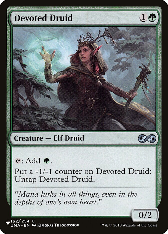 Druida devoto [La lista] 