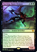 Demonio Runa Ardiente [Promociones de presentación de Kaldheim] 
