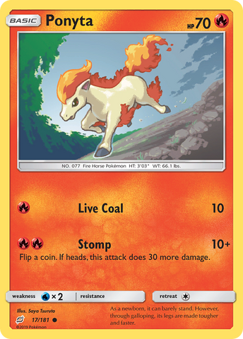 Ponyta (17/181) [Sol y Luna: Equipo] 