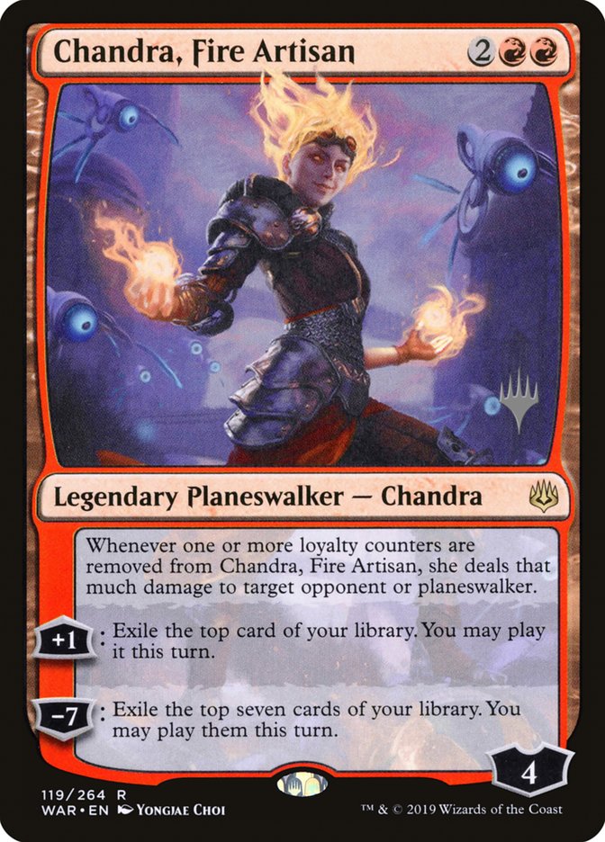 Chandra, artesano del fuego (paquete promocional) [Promociones de War of the Spark] 