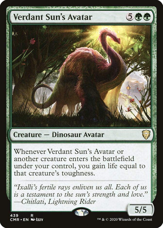 Avatar del Sol Verdant [Commander Legends] 