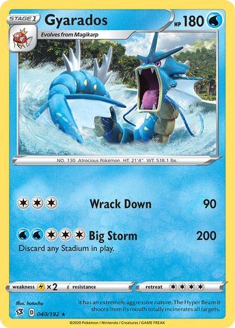 Gyarados (040/192) [Espada y escudo: Choque rebelde] 
