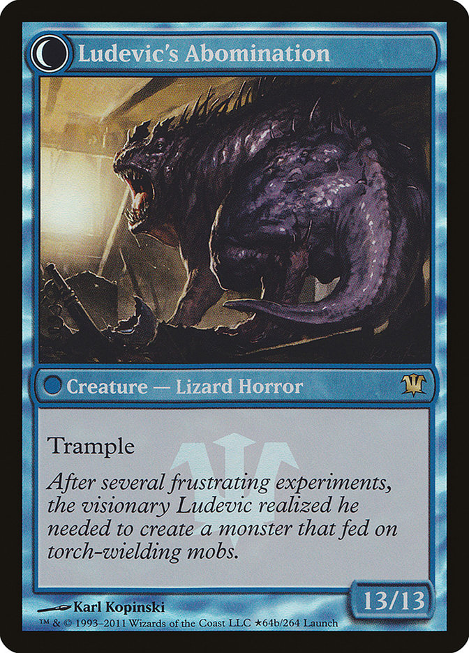 Sujeto de pruebas de Ludevic // La abominación de Ludevic (lanzamiento) [Promociones de presentación de Innistrad] 