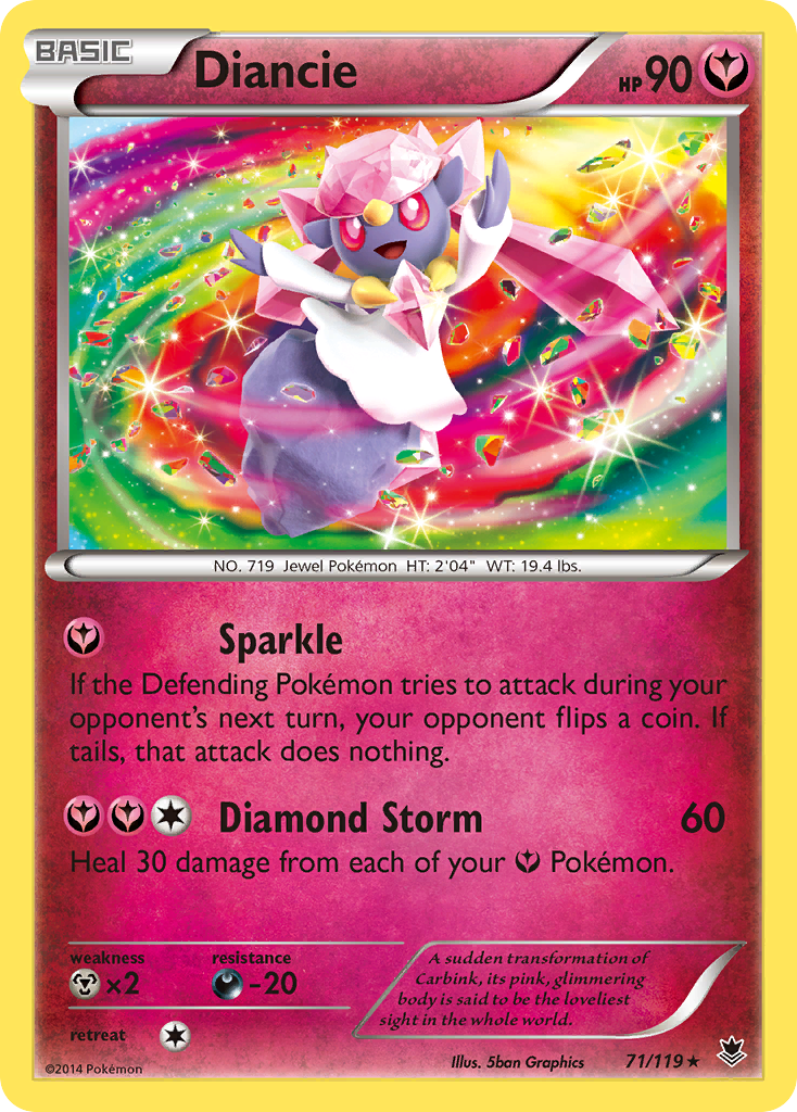 Diancie (71/119) [XY: Fuerzas fantasma] 