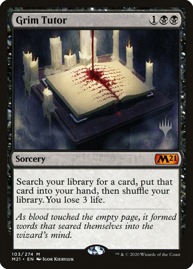 Grim Tutor (paquete promocional) [Promociones de la colección básica 2021] 