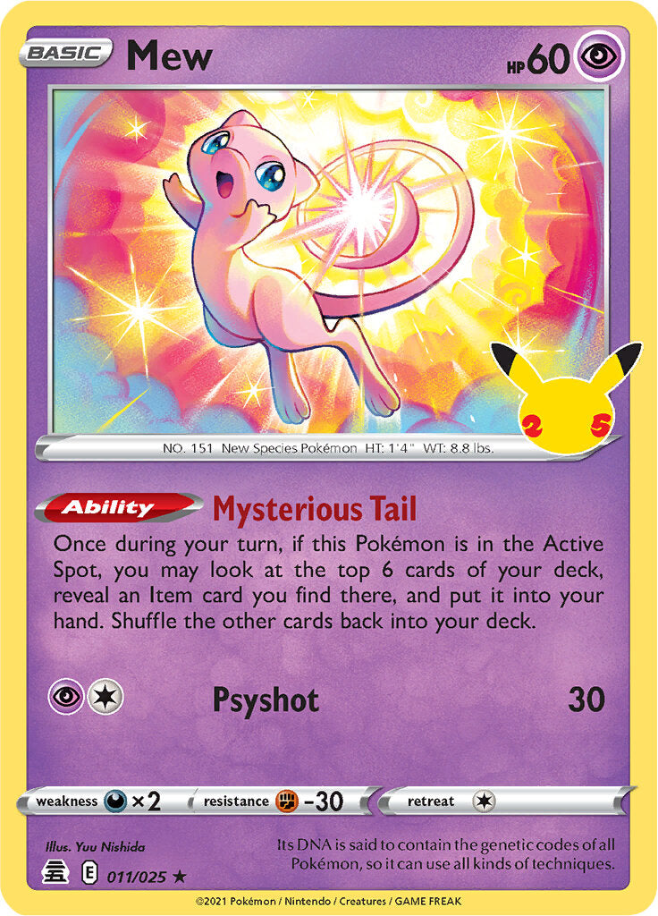 Mew (011/025) [Celebraciones: 25 Aniversario] 