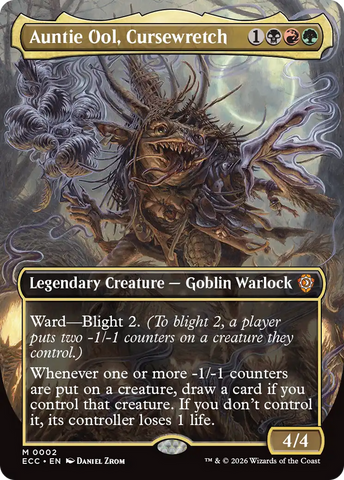 Auntie Ool, Cursewretch (Borderless) [Lorwyn Eclipsed Commander]