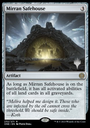 Mirran Safehouse (paquete promocional) [Phyrexia: promociones todos serán uno] 