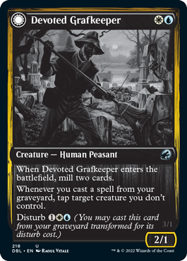Grafkeeper devoto // Guardián de almas fallecido [Innistrad: función doble] 